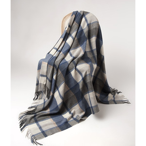 <span class=keywords><strong>2025</strong></span> thiết kế mới nội Mông Cổ 100% len kẻ sọc chăn cho nhà trong kho - Product Image 2