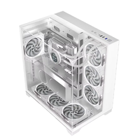 Boîtier d'ordinateur de jeu Triple verre trempé Boîtier de PC de jeu ATX Full Tower Sea View Étuis d'ordinateur et tours Boîtier de CPU de bureau