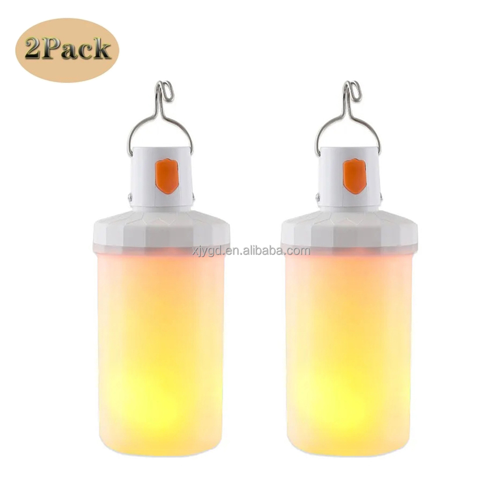 USB 5V Flame Effect LED Candle Lamp Rechargeable Adjustable Dimmer for Indoor Outdoor Holiday Decoration Use