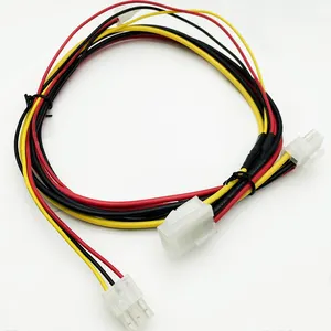 4.2mm Molex 2x03P doppia fila alloggiamento 550mm cavo di cablaggio personalizzato cavo di alimentazione industriale con estremità aperte per 1x02P e 1x04P 1015