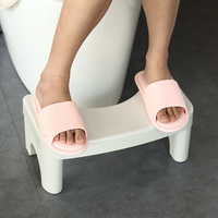 Tabouret de toilette ergonomique en plastique pour position accroupie - Conçu pour la santé et la posture en salle de bain