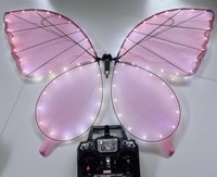 Drone papillon volant bionique RC avec LED, envergure de 80 cm, distance de vol de 300 m, ambiance romantique, décoration et fournitures pour mariage
