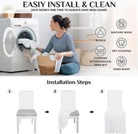 White Polyester Spandex Banquet Wedding White Chair Covers Hotel Meeting Elastic Chair Cover Dining Chair Covers