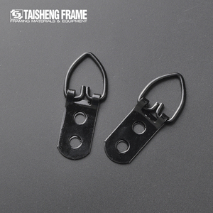 Accessoires de quincaillerie pour cadre photo TS-K010 CJ055, crochets robustes en fer noir, métal, 2 trous, anneaux en D, crochets de suspension pour cadre photo - Product Image 5