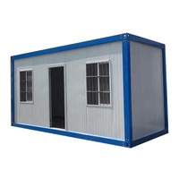 Maison conteneur démontable de 20 pieds pour dortoir de travailleurs de chantier, cabine modulaire à assemblage rapide