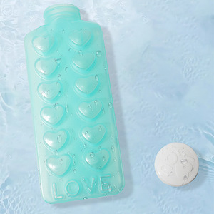 Moule à glaçons en forme de cœur, en PP de qualité alimentaire, pour le stockage au réfrigérateur domestique, design amour - Product Image 4
