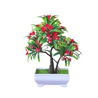 Venlando Simulation de fleurs artificielles en pot, petit bonsaï de lotus, ornement de bureau, modèle Lohan, plastique, fabrication moderne par moulage par injection