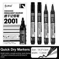 Lot de marqueurs permanents à base d'huile 2 mm, séchage rapide et imperméables, pour l'école, le bureau, le travail et l'industrie – Stock usine