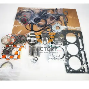 For KUBOTA engine parts D1005 rebuild overhaul kit full gasket piston+ring+main conrod bearing