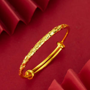 बच्चों और लड़कियों के लिए सोने के प्लेटेड बच्चे की सांस पुश-पुल कंगन - Product Image 3