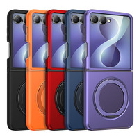 Funda Magnética Plegable 2 en 1 para Teléfono, TPU+PC, con Protección de 360 Grados °   Soporte de Anillo Giratorio con Protección Total a Prueba de Golpes para Samsung Galaxy Z Flip 7 8