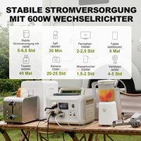 Station d'alimentation portable certifiée CE, prise EU 230V, compacte, pour les situations d'urgence à domicile et le camping en plein air.