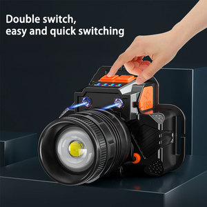 Taikoo ไฟหน้าแบบมีเซ็นเซอร์ตรวจจับการเคลื่อนไหวสำหรับกลางคืนไฟหน้าชาร์จ USB สำหรับการผจญภัยกลางแจ้ง - Product Image 2