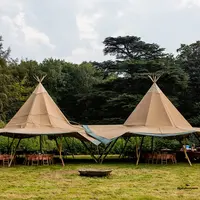Stratus 20/40/72 Seats wood pole 80km wind withstand hat tipi tent marquee for wedding and events for sale