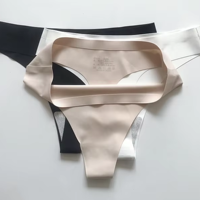 Celana Dalam Wanita Seksi Model Thong Brasil Elastis Ramah Kulit Bentuk V Pinggang Rendah Tanpa Jahitan Pelangsing Bahan Nilon Lembut