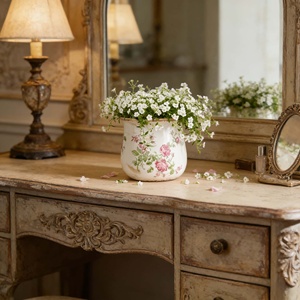 Pots de plantes en céramique durables et écologiques Vancasso, 3 pièces, avec trous de drainage pour une utilisation en intérieur - Plantes succulentes, Pothos, plantes serpent et plus encore - Product Image 1