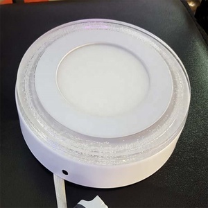दौर वर्ग Recessed/lampu/स्लिम एलईडी दीपक पैनल पॉट रोशनी डबल रंग कोई Fliker एम्बेडेड फ्लैट छत नीचे रोशनी - Product Image 6