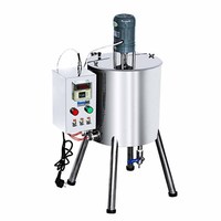 Machine de remplissage de petits pots en acier inoxydable 15L 30L 50L Machine de remplissage de mélange de chauffe-cire fondante à cire