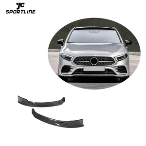 Séparateur avant de voiture en Fiber de carbone, W177, V177, Mercedes Benz classe A, W177, V177, A200, A220, <span class=keywords><strong>A250</strong></span>, 2019 — 2021 - Product Image 1