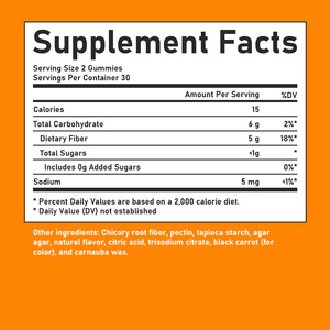 Gummies de fibres prébiotiques OEM/ODM pour le contrôle de la faim, la sensation de satiété et le bien-être intestinal pour adultes – Soin quotidien de la flore intestinale - Product Image 6