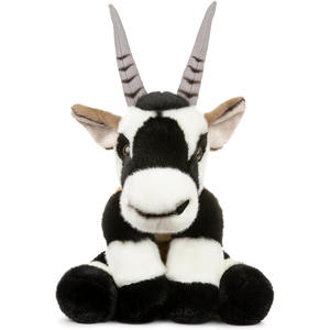 Gerçek görünüm oturan uzun boynuzları ile Oryx itin Squishy oyuncak hediye öğrenme çocuklar için 12 inç yumuşak karışık renk antilop oyuncak - Product Image 1