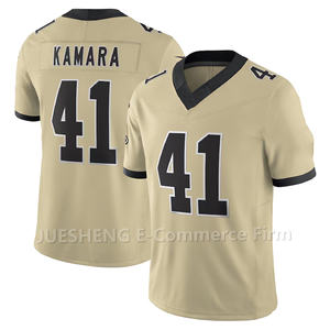 Grosir kaus Football Amerika jahitan terbatas Olave 12 # Kamara 41 kualitas terbaik - Product Image 4