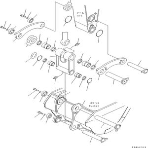 209-944-7351 ฮงหวาง บัคเก็ตพิน สำหรับอะไหล่รถขุด PC750-7/PC800-7  2099447351 รับประกัน 1 ปี - Product Image 1
