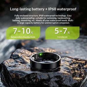 Bague Intelligente Personnalisable en Usine : Suivi de Santé, Température, Pression Artérielle, Sommeil et Activité Physique – Anneau Connecté Portable - Product Image 1