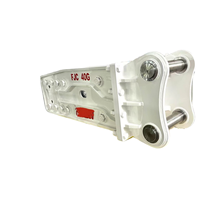 Ciseaux hydrauliques HB40G, diamètre de la pointe de 160 mm, pour excavatrices de 35 à 45 tonnes, poids de 3150 kg, composants PLC essentiels