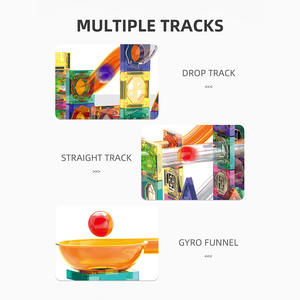 बिल्डिंग ब्लॉक ने चुंबकीय ट्रैक बॉल शैक्षिक माता-पिता-बाल असेंबली प्लास्टिक उपहार खिलौना - Product Image 2