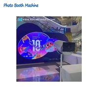 Mesin Photo Booth Fantastis Dengan Dinding Foto Interaktif untuk Aktivitas dan Instalasi Acara