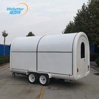 Webetter Custom Mini Street Mobile Remorque alimentaire en fibre de verre Chariot à hot-dogs bon marché Remolques Sanck Machines Camion de restauration pour magasin d'alimentation
