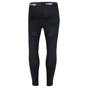 Özel Logolu Performans Buz Hokeyi Alt Katmanı Yetişkin ve Gençlik Kompresyon Pantolonları Takım Antrenman Taytları - Product Image 2