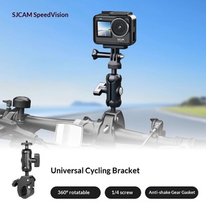 Support de caméra <span class=keywords><strong>d</strong></span>'action en alliage <span class=keywords><strong>d</strong></span>'aluminium SJCAM, support universel rotatif à 360°, résistant aux chocs et étanche pour vélos - Product Image 1