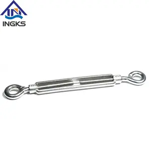 Ingks-tensor de gancho de mandíbula de ojo, Cable de cuerda de alambre de acero inoxidable 304/316, M8, M10, M12, M14, M16, M18, m20inoxidable