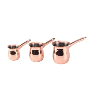 Copper Color Turkish Coffee Pot, Stainless Steel Milk and Coffee Warmer, Ibrik Cezve Arabic Briki Coffee Pot