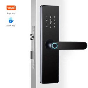 热卖智能家居TTlock图雅应用密码指纹钥匙智能锁门锁 - Product Image 1