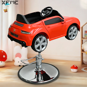 Sedia da Barbiere Speciale per Bambini, Poltrona Rossa a Forma di Auto Cartoon Convertibile per Taglio Capelli - Product Image 4