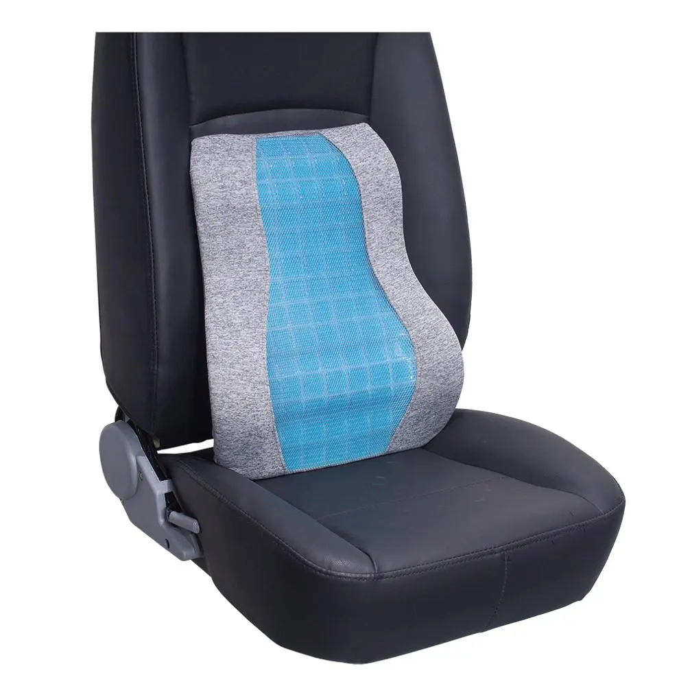 Schienale in rete di GEL memory foam supporto per la schiena del sedile dell'auto supporto per la schiena cuscino per sedia supporto per la vita tutore per la parte bassa della schiena