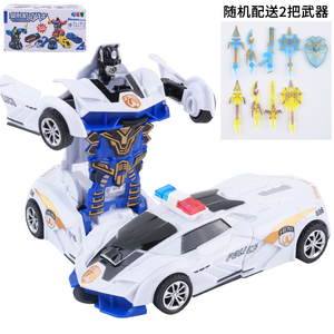 <span class=keywords><strong>Voiture</strong></span> <span class=keywords><strong>jouet</strong></span> transformatrice en un clic pour enfants figurines de <span class=keywords><strong>voiture</strong></span> de déformation de collision en plastique pour stimuler l'intelligence du garçon - Product Image 2