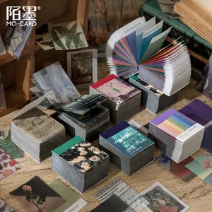 Mini álbum de recortes Vintage de fantasía, 4 diseños, 366 páginas, fabricación de tarjetas, proyecto de diario, bricolaje, papel de escritura Retro Kraft, tarjeta LOMO