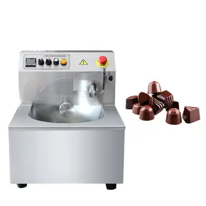 Profissional comercial automático pequeno fácil de operar Chocolate derretendo e misturando a máquina Tempering