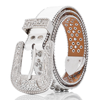 Ceintures personnalisées avec logo Western BB Simon GG pour hommes et femmes, boucle en alliage avec strass, style punk, hip hop, mode personnalisée