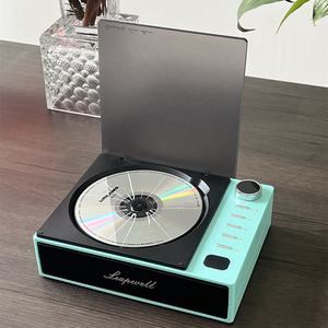 Reproductor de CD Portátil Retro con Altavoz Bluetooth, Reproductor de MP3 Discman, Reproductor de Audio USB con Control Remoto para el Hogar, Escritorio y Computadora Portátil - Product Image 1