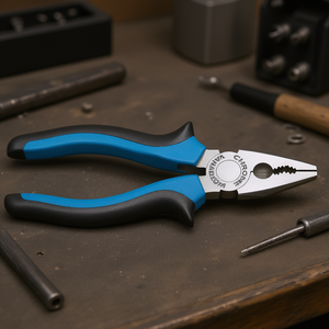 Fervi Universal Pliers 6 Inch Chrome Vanadium Steel Needle Nose With <b>Wire</b> Cutter For Precision Work - Product Image 3