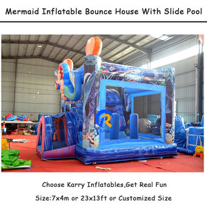 Nouvelle structure gonflable commerciale La <span class=keywords><strong>Petite</strong></span> Sirène avec toboggan aquatique et piscine, château gonflable pour enfants, idéale pour la location événementielle - Product Image 6