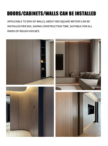 Rắn gỗ thay thế PVC tấm Tường phòng khách hiện đại khách sạn sinh thái vật liệu chống thấm nước chống cháy cách âm Hot Bán phương Tây - Product Image 5