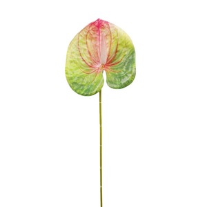 Anthurium Artificial <b>Flowers</b> Blue Soft Silk High Simulation Wedding Home Decor Indoor Faux Flamingo Palm Decoration - Product Image 5