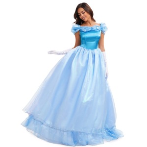 Disfraz de Princesa Cenicienta para Adultos, Color Azul, para Juegos de Rol, Fiestas, Cosplay - Product Image 1