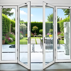 Porta d'Ingresso in Alluminio con Doppio o Triplo Vetro, Design Moderno, Porte Francesi a Battente in Alluminio - Product Image 4